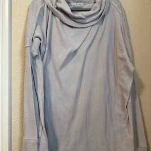 Free People Cozy Cowl Neck Sweater - Light Gray